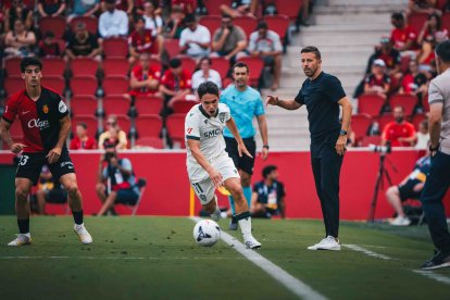 Arribas fue titular en Son Moix ante el Mallorca.