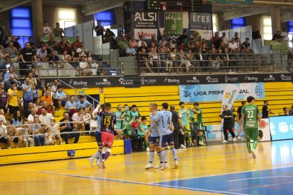 Jugadores del Surseeds El Ejido Futsal celebrando uno de los tantos ante Magna Xota.