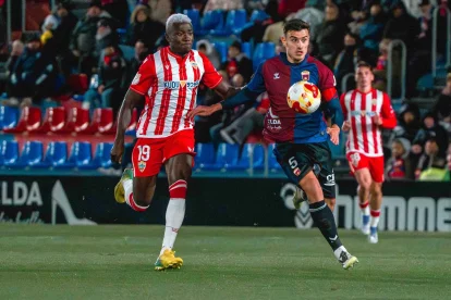 Patrick Soko solo pudo celebrar un gol con la rojiblanca en la Copa del Rey.