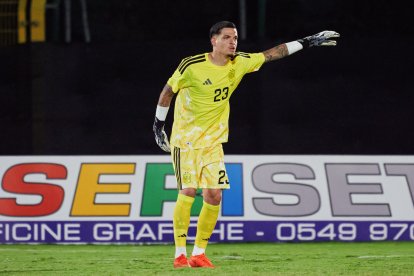 Bruno Iribarne fue titular ante San Marino en la goleada (0-13).