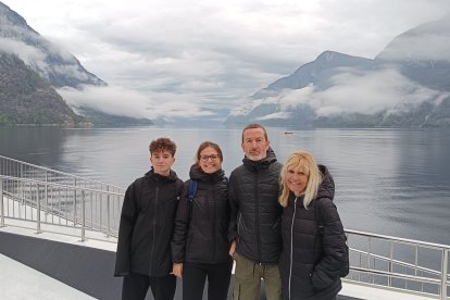 Laura Villegas, junto a su familia, lo que más echa de menos de Almería.