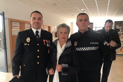 Santos y Julián con su querida madre Josefa Fernández de Córdoba Fernández.