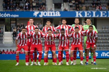 La sonrisa no desaparece ni en los momentos previos al partido.
