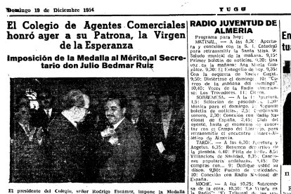 La prensa ya recogía las actividades del colegio 1954.