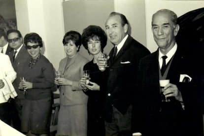 Agentes comerciales en los años 60 en unas de las celebraciones del Colegio.