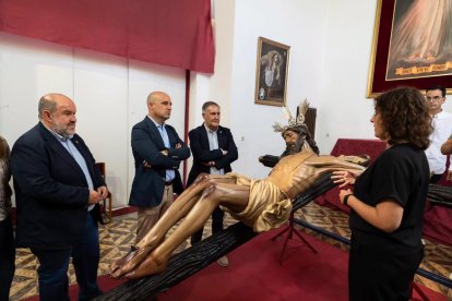 El Cristo de la Luz de Dalías recupera todo su esplendor tras finalizar los trabajos de restauración.