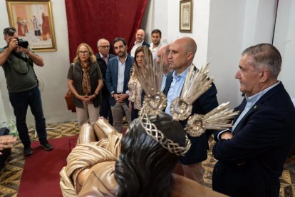 El Cristo de la Luz de Dalías recupera todo su esplendor tras finalizar los trabajos de restauración.