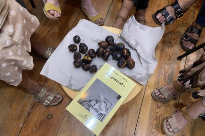 Castañas para acompañar los comentarios sobre el libro, en el club de lectura de los martes de El Faro de Recóndito.
