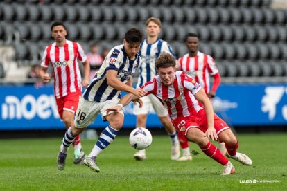 Los jugadores del Sanse hicieron un gran partido ante el Almería.