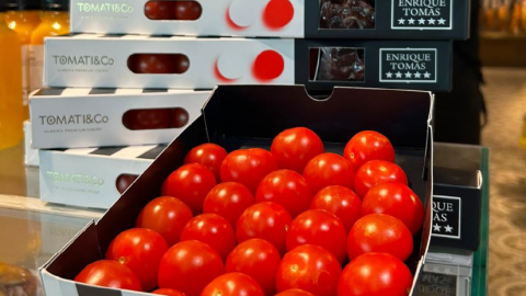 Tomati&Co y Enrique Tomás, una alianza que une tomate cherry y jamón en los aeropuertos de España.