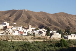 Imagen del pueblo de Alhabia.