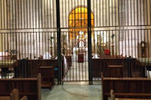La Santa Cena en su recogida pasará por la capilla del Convento de las Esclavas del Santísimo.