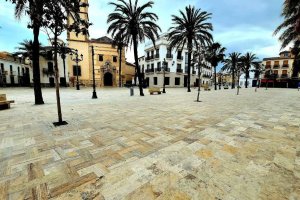La Plaza Mayor de Albox tras su peatonalización.