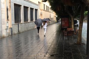 Jornada de lluvia en Almería.