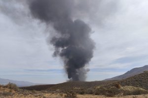Incendio en la planta de reciclaje de Gádor.