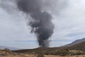 Incendio en la planta de reciclaje de Gádor.