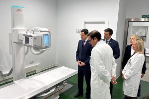 Visita a la sala de radiología del Centro de Salud.