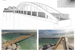 Proyecto de puente peatonal para unir Pueblo Laguna y Puerto Rey, en Vera.