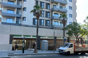 Obras de adecuación en el local comercial en el que abrirá Action.