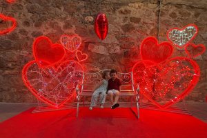 La fotografía elegida como la más divertida de 'La Noche Romántica de Mojácar'.