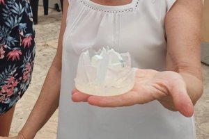 Jabón con forma de geoda realizado en una edición anterior.