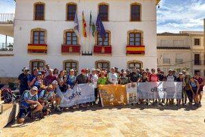 Llegada de los peregrinos a la Plaza Mayor de Albox.
