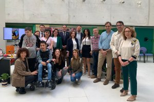 Francisco Alonso Martínez en una visita al Princesa Sofía