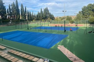 Aspecto de las nuevas pistas en el tramo final de su construcción.