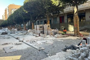 Obras en el Paseo de Almería