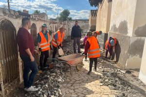 Tercera fase de las obras en el cementerio municipal.