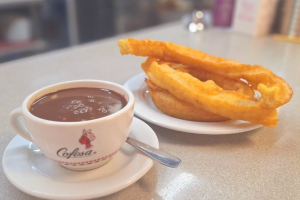 Churros en Las Delicias, de Aguadulce.