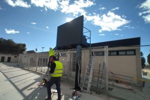 Recta final de las obras del Complejo Deportivo 'San Miguel'.