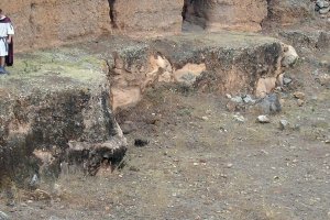 Recreación de una actuación en las ruinas del anfiteatro de Villavieja.