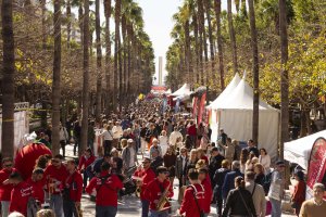 La Rambla de Almería, abarrotada en la 12º edición del Día del Tomate.