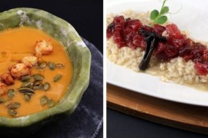 Platos del menú degustación del Restaurante Juan Moreno.