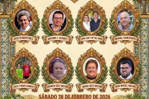 Detalle del cartel con los reconocimientos de este 208F en Olula del Río.