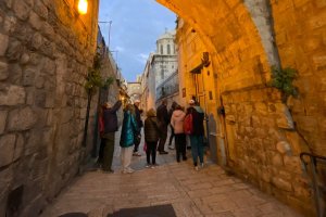 Imágenes de la expedición almeriense durante estos días en Tierra Santa.