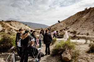 Rodaje en Tabernas del  cortometraje almeriense ‘Pajarito’.