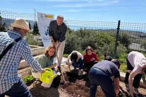 Huerto escolar en Felix.