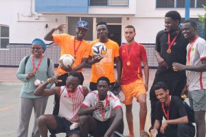 Jornada de convivencia, deporte e interculturalidad organizada por el colegio Compañía de María y el Servicio Jesuita a Migrantes de Almería.
