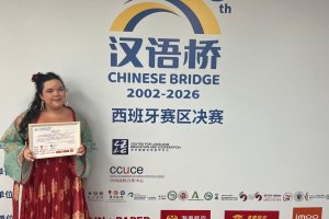 Sofía Parra Capó, la huercalense que representará a España en la final mundial del concurso 'Puente a China'.