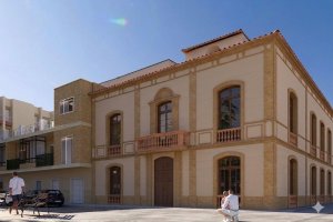 Imagen del antiguo Casino cedida por el Ayuntamiento de Huércal-Overa.