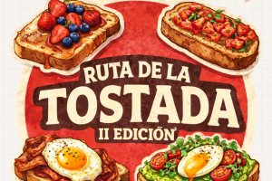 Cartel de la Ruta de la Tostada de Vícar