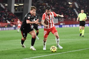 Álex Centelles en su último partido como titular en el Mediterráneo. Fue en la jornada 32 ante la Cultural Leonesa.