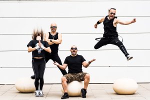 Los integrantes de Mister Sinmarc, banda almeriense de 'hard rock', en una imagen promocional.