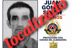 Cartel difundido por Protección Civil tras hallar el cuerpo.