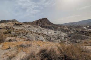 Uno de los paisajes del Coto Las Lomillas en Gádor.