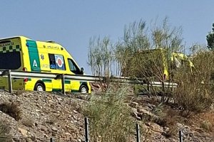 Una de las imágenes del accidente que circulan por aplicaciones de mensajería.