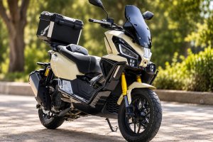 Nada más verla en las instalaciones de ORTIZ MOTOS, me pareció  uno de los scooters más atractivos.