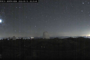 Imagen de la superbola de fuego vista desde el Calar Alto.